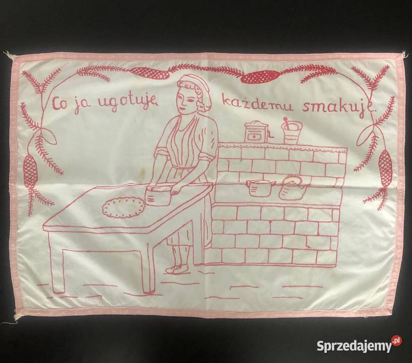 7 Makatki haftowane lata 5060 XX wieku starsze małopolskie sprzedam