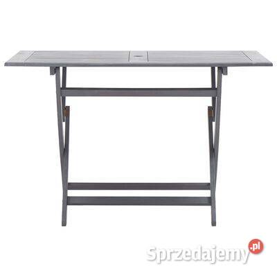 Składany stół ogrodowy 120 x 70 x 75 lite drewno Warszawa