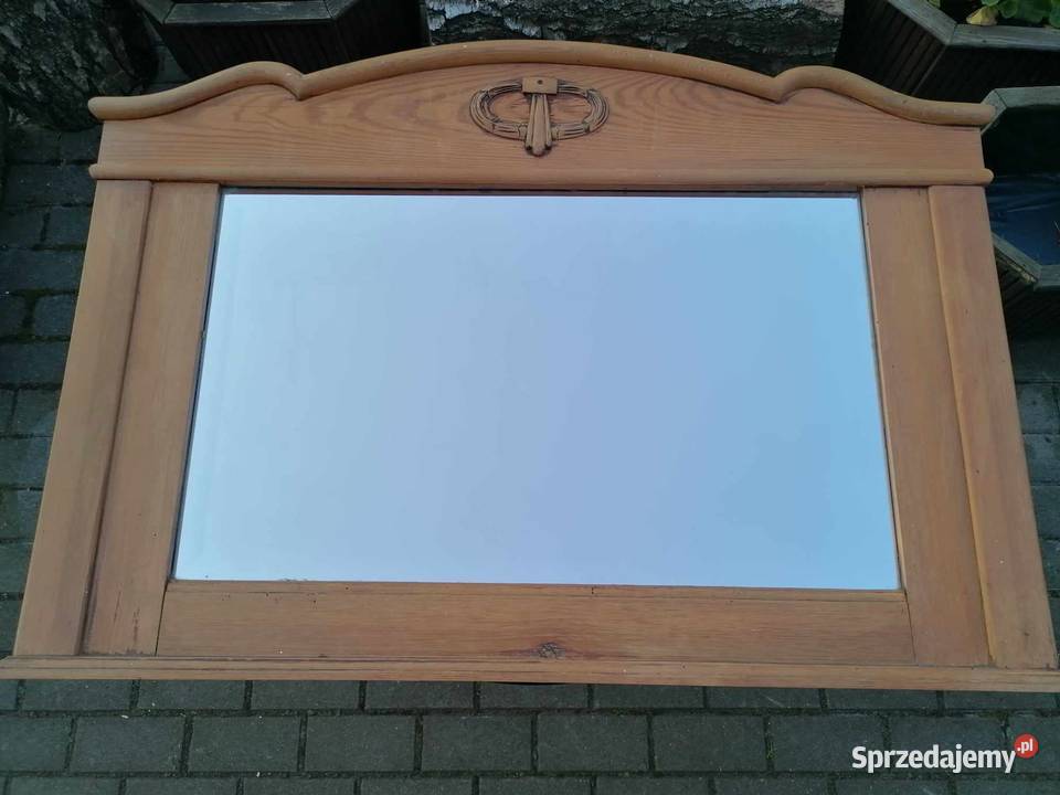 Stylowe Drewniane Lustro Pabianice