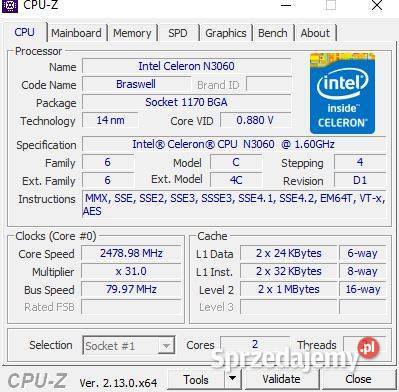 MINI PC MSI Cubi N 3060Nowy likwidacja biura Warszawa sprzedam