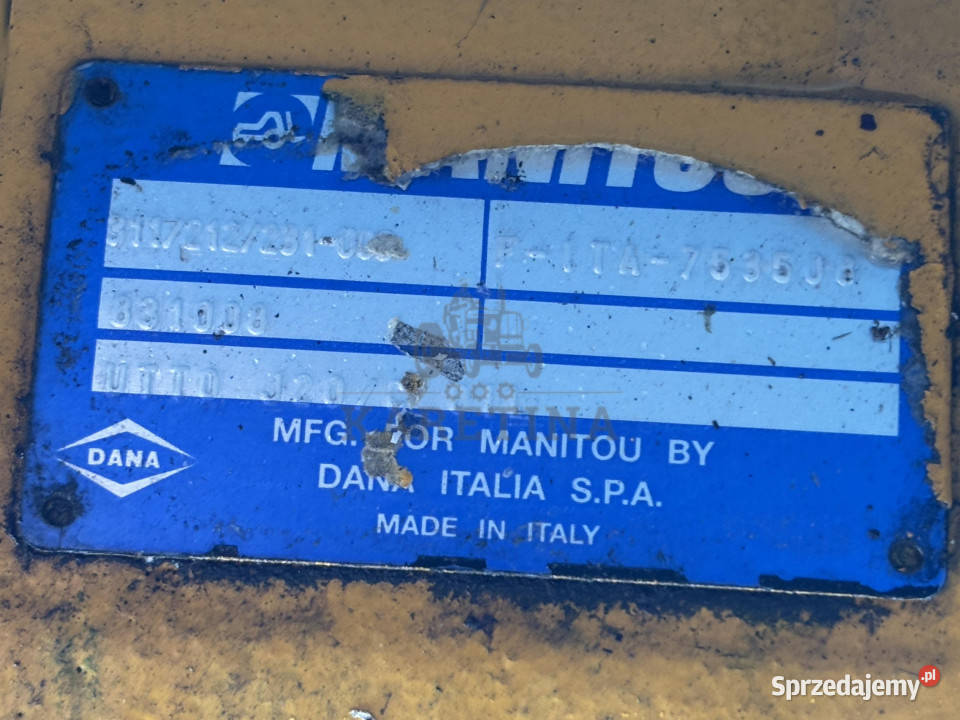 SPICER DANA 311212231 831008 Przekładnia wielkopolskie Jastrzębniki