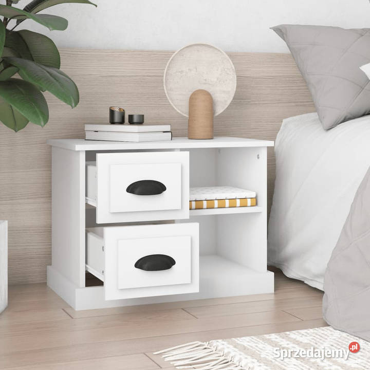 Szafka nocna biała 60x355x45 WM816368 Warszawa