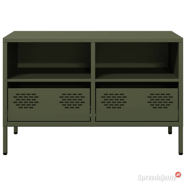 Szafka RTV oliwkowa 68x39x435 stal walcowana na Warszawa