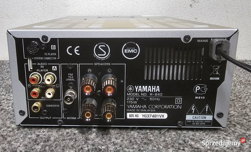 wzmacniacz stereo Yamaha PianoCraft R840 MCR840 Kraków sprzedam