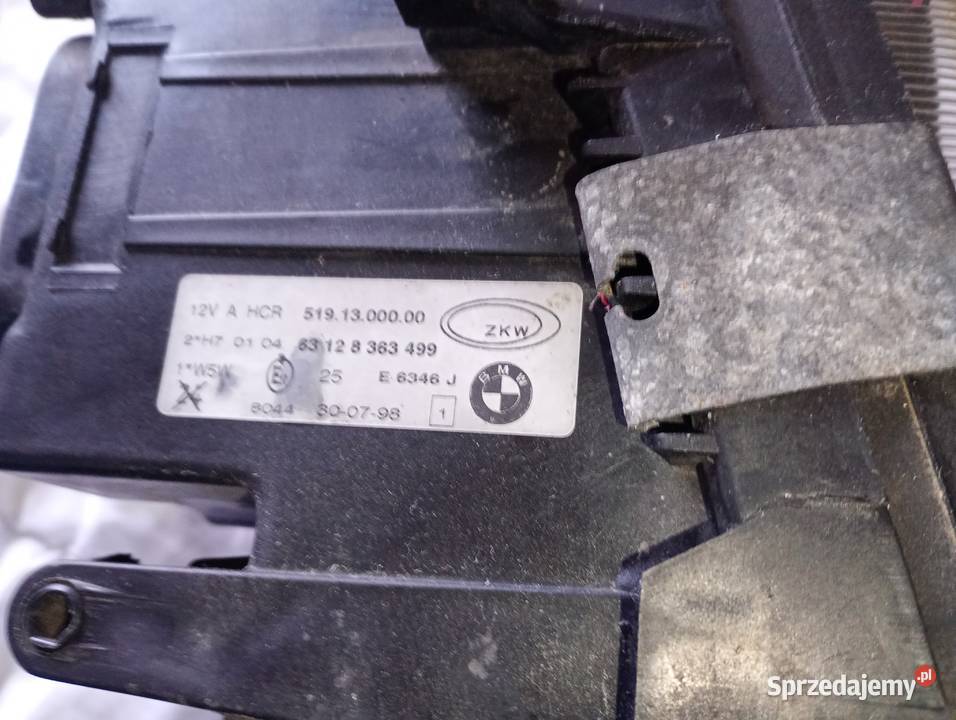 Lampa przód lewa BMW E36 z doczewką