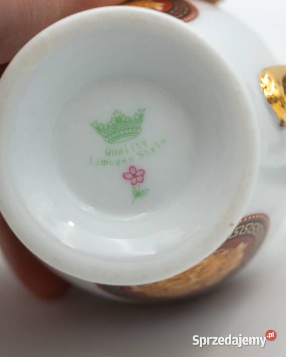Porcelana Limoges serwis do kawy Medusa 6 osób wielkopolskie