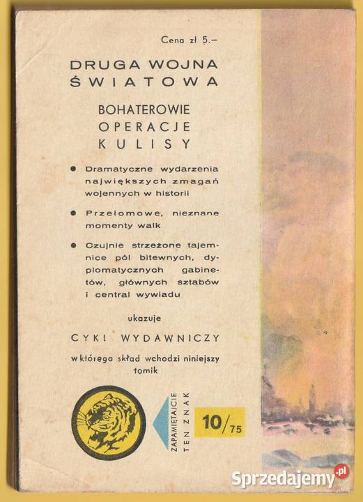 ŻÓŁTY TYGRYS NIEUCHWYTNY KRĄŻOWNIK 1975 Łódź