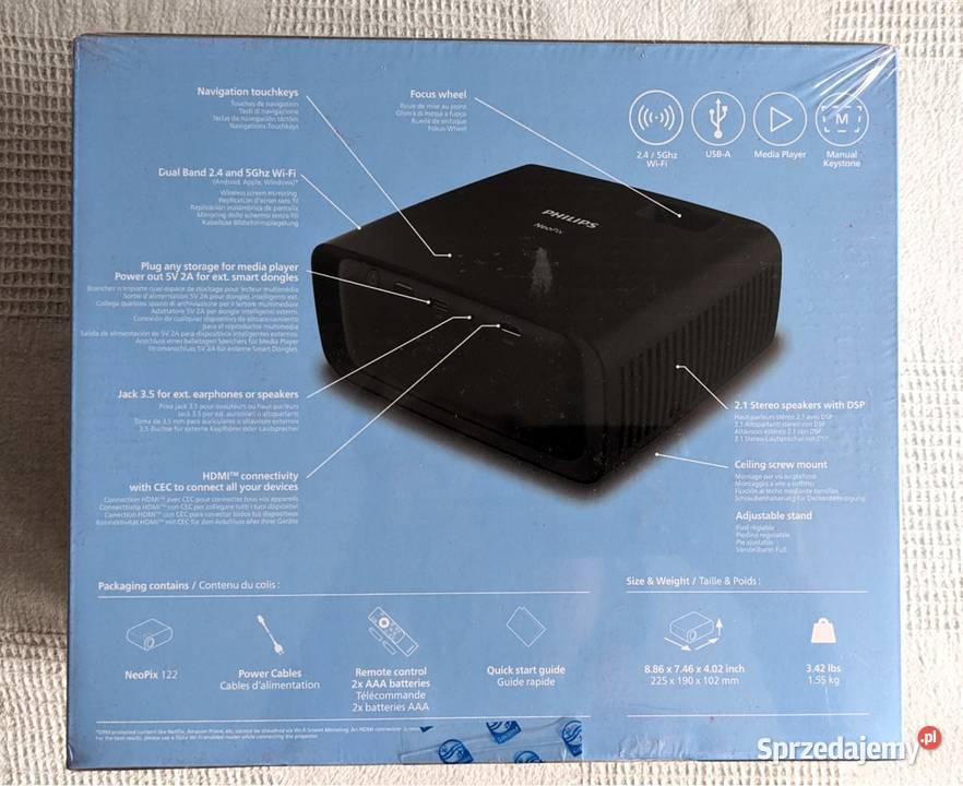 Projector LED Philips NeoPix 122 nowy Pozostałe