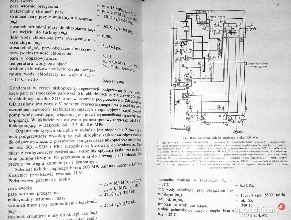 Obiegi termodynamiczne turbin cieplnych Tom 2 sprzedam