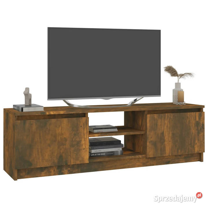 Szafka pod telewizor przydymiony dąb 120x30x355 mazowieckie Warszawa