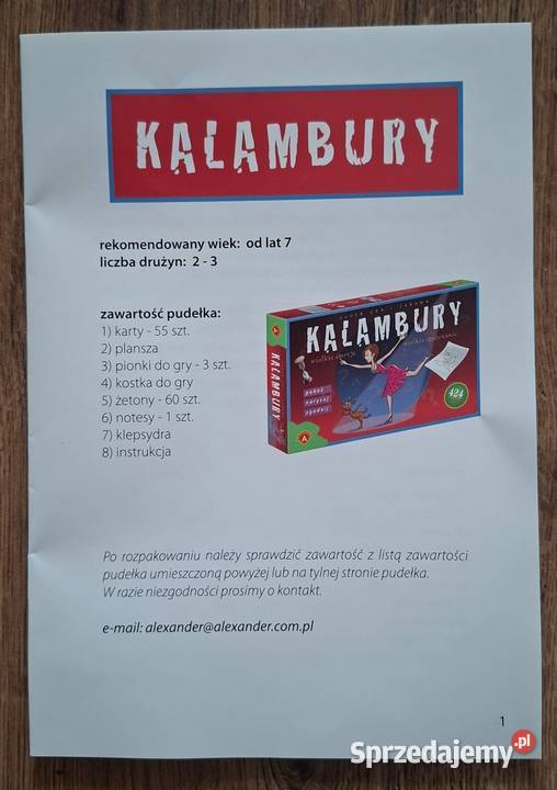 Kalambury 424 hasła Zielona Góra
