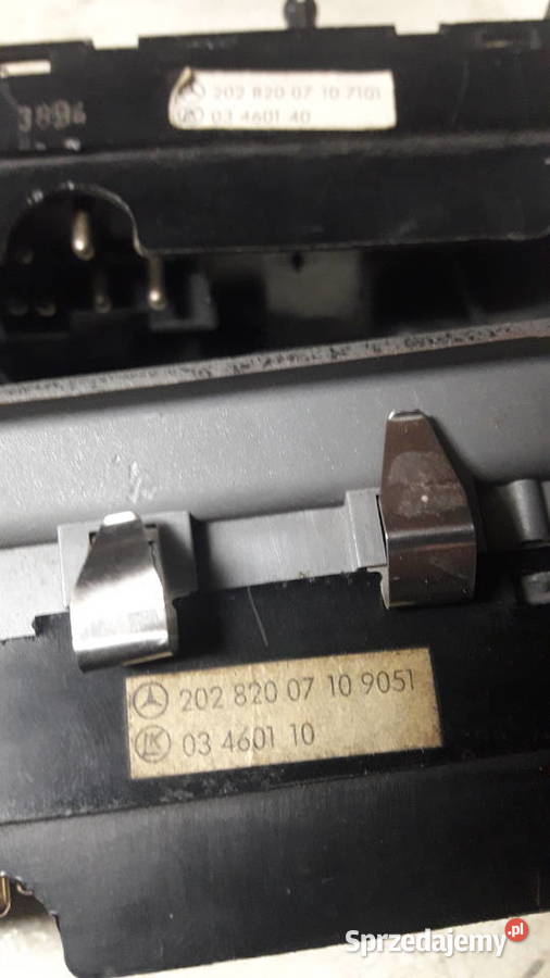 Mercedes W202 W124 Manipulatory fotela panele sterowania, przełączniki Gdańsk sprzedam