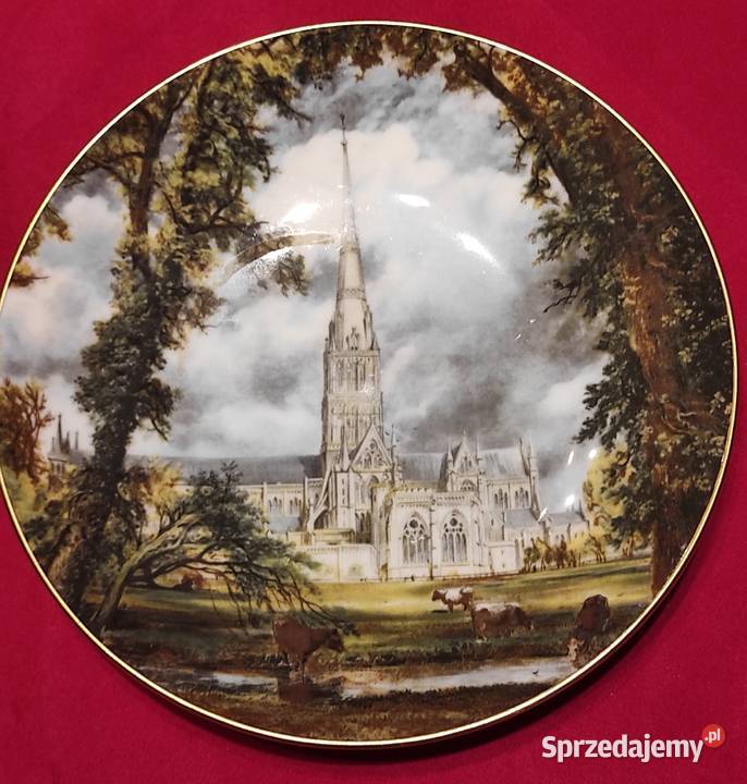 Piękna zabytkowa kolekcjonerska patera Katedra w łódzkie Pabianice