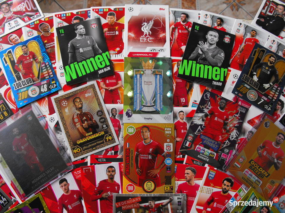 FC LIVERPOOL Zestaw 145 kart PANINI TOPPS Karty