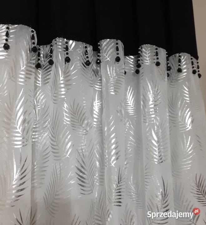 Firany srebrny liść palmy Mława sprzedam