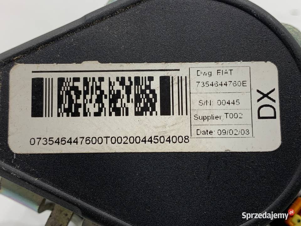 PAS BEZPIECZEŃSTWA PRAWY PRZÓD FIAT FIORINO III