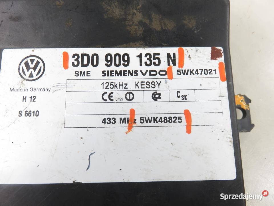 MODUŁ AKUMULATORA VW PHAETON 3D0909135N 5WK47021 osobowe sprzedam