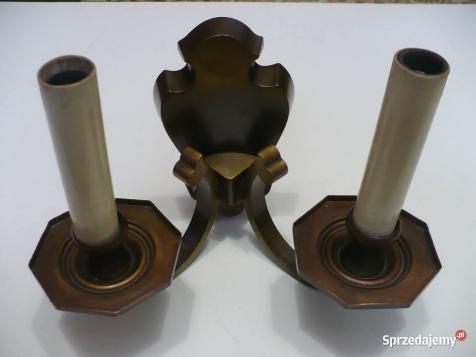 Kinkiet mosiężny dwuramienny podlaskie Białystok