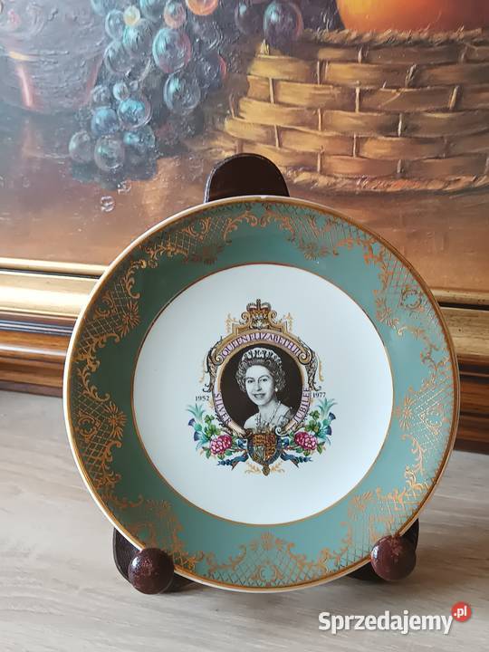 Angielski porcelanowy talerzyk z wizerunkiem małopolskie Gorlice