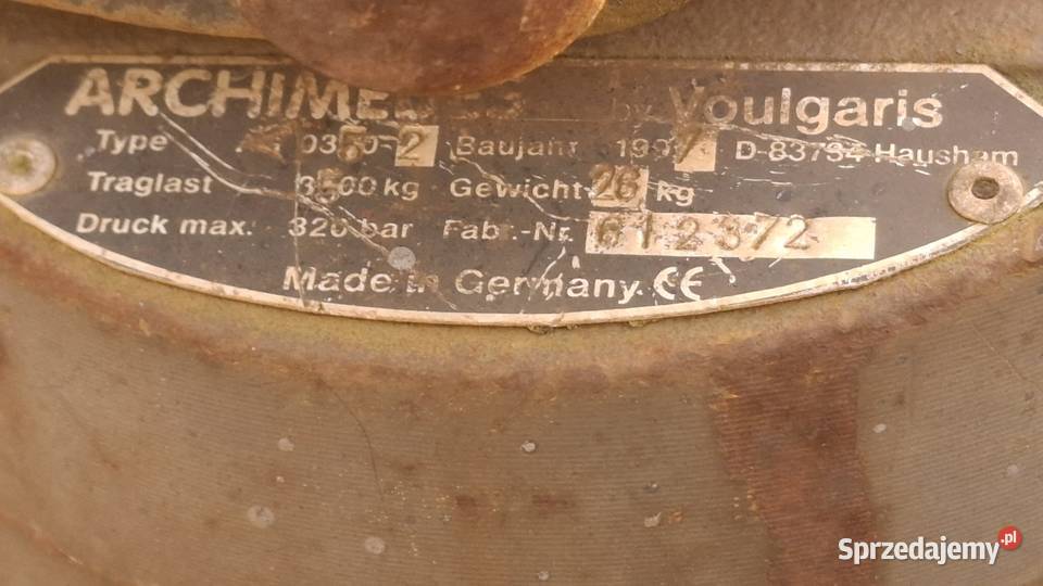 Chwytak do palet HDS z rotatorem zachodniopomorskie Mieszkowice sprzedam