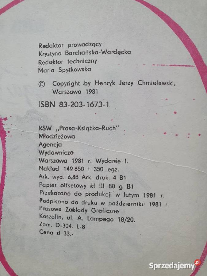 Tytus Romek i ATomek księga XVI wyd1 1981 Gdynia