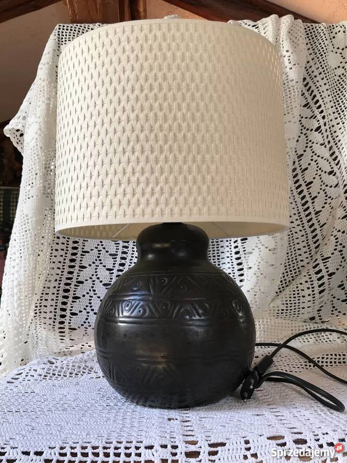 Egzotyczna przepiękna miedziana lampa lampka Bystrzyca Kłodzka