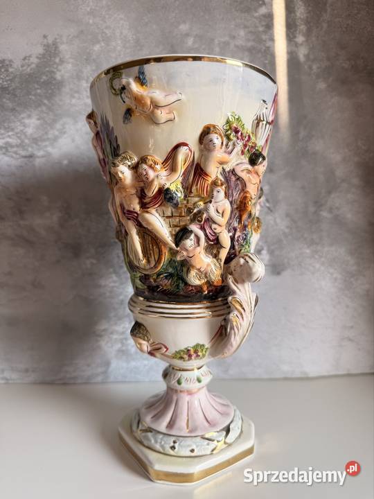 Wazon Capodimonte Włochy lata 50