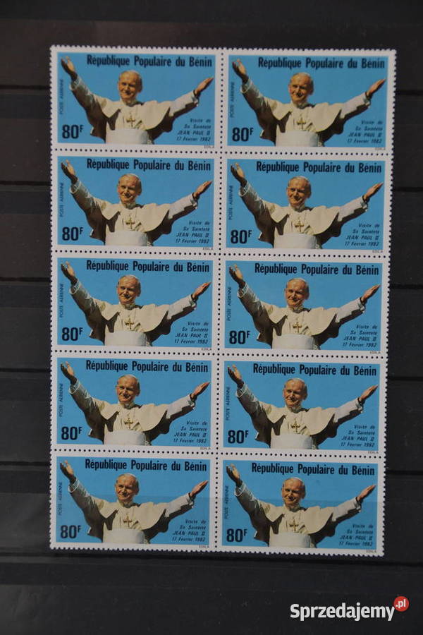 Znaczki Papież Jan Paweł II Benin I Ks Chr 26 Sobótka