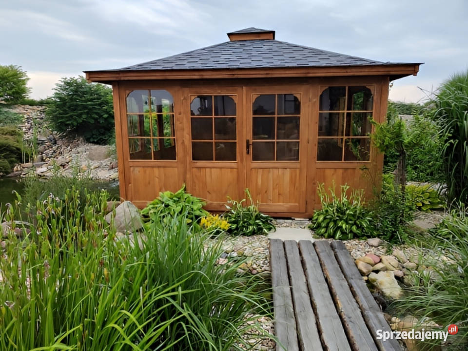 ALTANA 23 4x4m z ozdobami OSZKLONA OGRODOWA