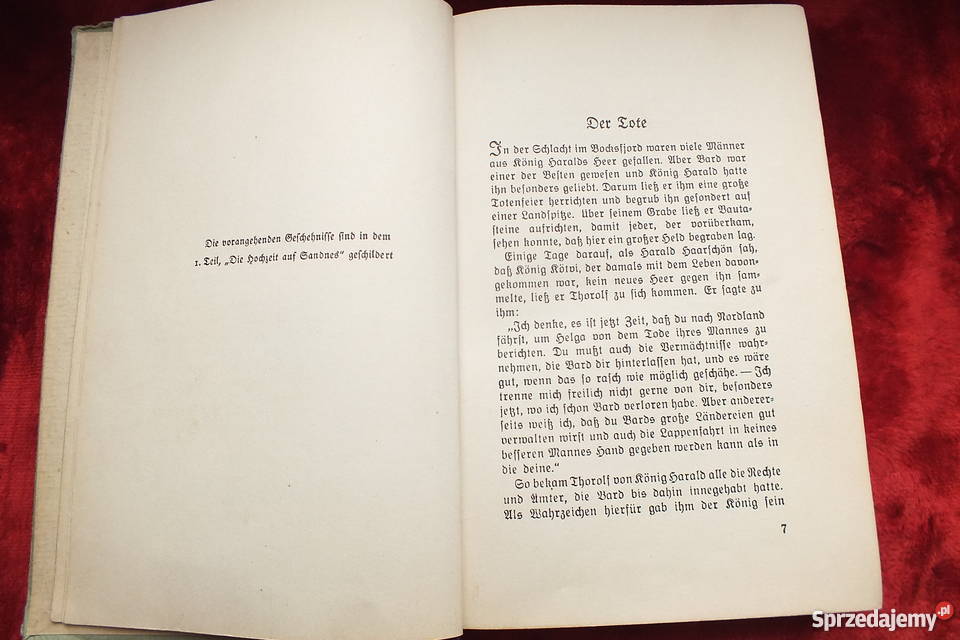 Stara powieść Der rampf um lorge z 1939 roku Żary