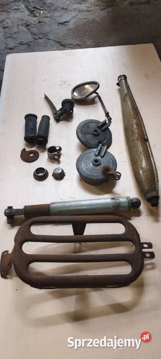 części motorowerrower PRL różne na zdjęciu komar Wędzina