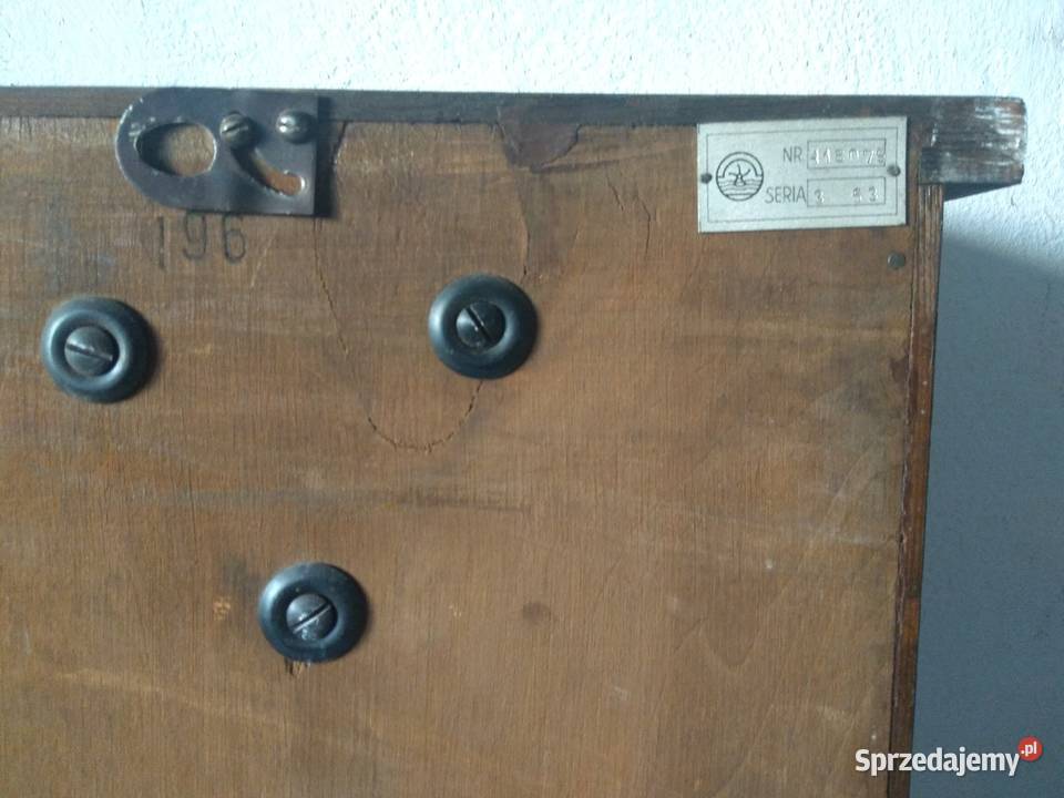 Stary zegar ścienny Metron drewniany sprawny Warszawa