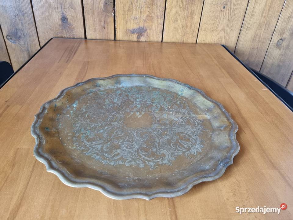 Mosiężna taca Warszawa