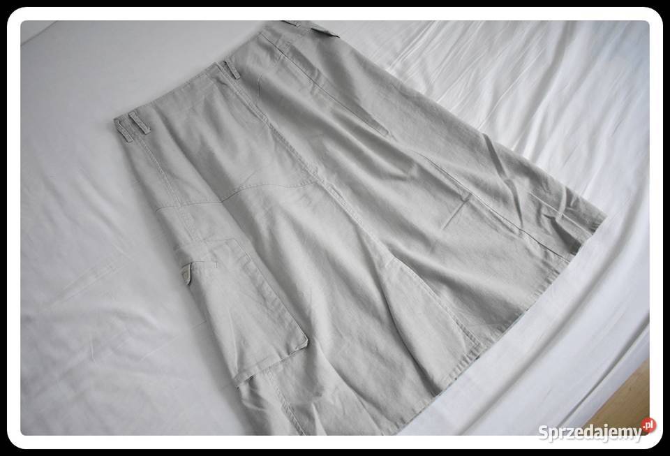 SHARE Spódnica lniana 55 len rozmiar 40 L Rozmiar 40(L) Płock