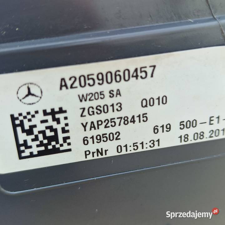 MERCEDES CKLASA W205 SEDAN LAMPA LED TYŁ TYLNA lubuskie Bieleń