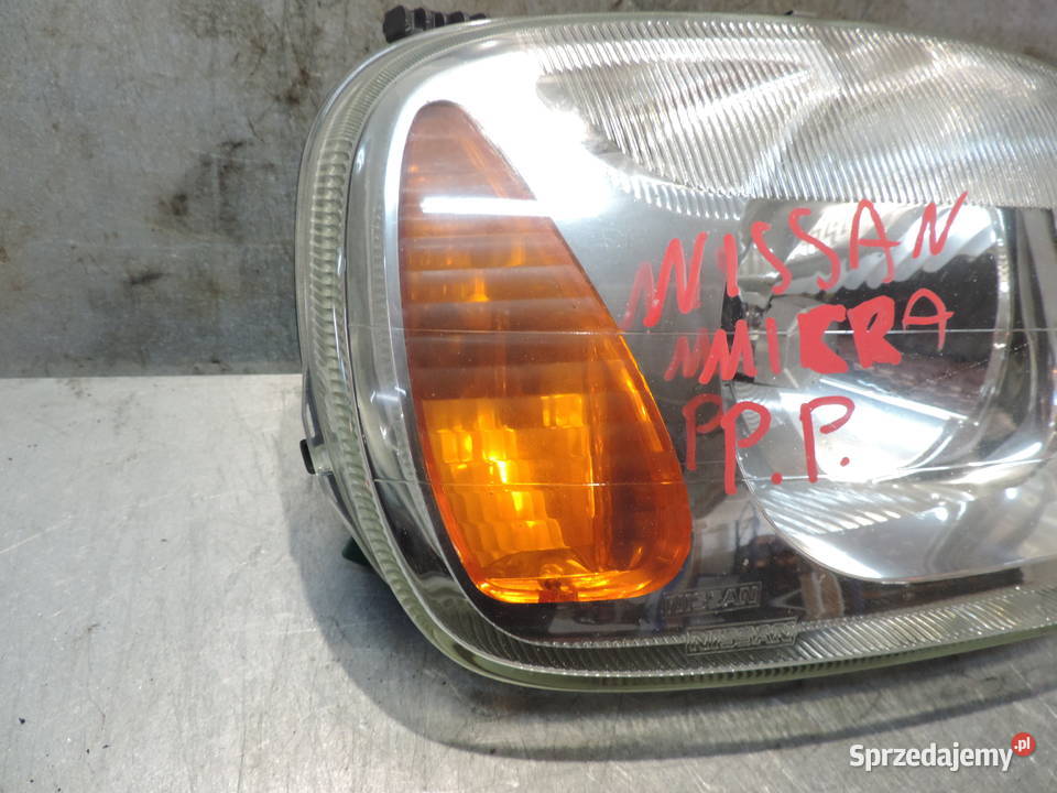 LAMPA PRZEDNIA PRAWA PRZÓD NISSAN MICRA K11 Lampy przednie