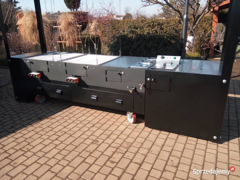Gastronomiczny grill cateringowy gazowy węglowy Damasławek