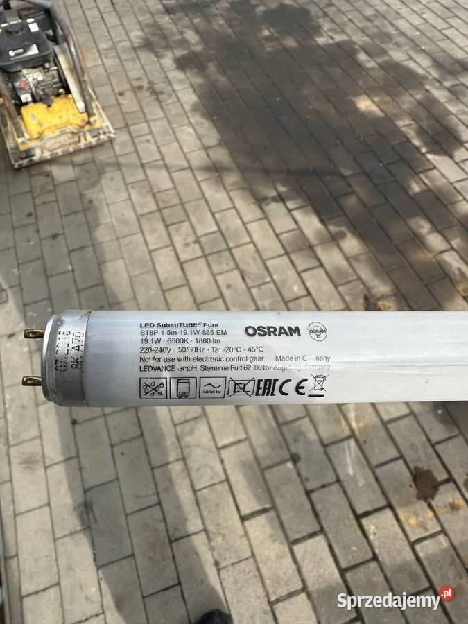 Lampa sufitowa 2 x t8 LED 150 sprawna dużo opolskie Ozimek sprzedam