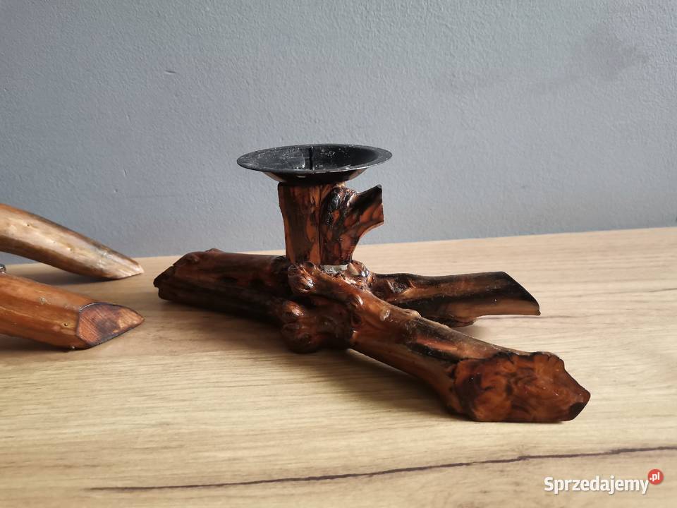 Stary drewniany Krzyż Krucyfiks Pasyjka 2 Katowice