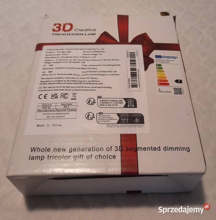 Nocna lampka LED piłka nożna zasilana USB 18 śląskie Czeladź sprzedam