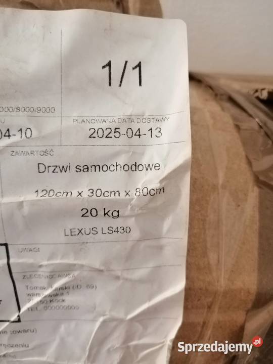 Lexsus Ls 430 prawe drzwi Gdynia