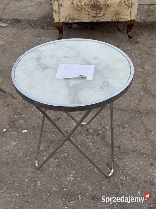 Stolik pomocniczy w stylu marmur mazowieckie Zielonka sprzedam