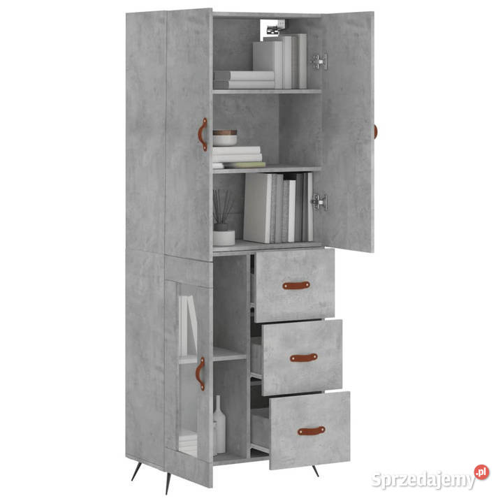 Witrynka szarość betonu 695x34x180 materiał Warszawa