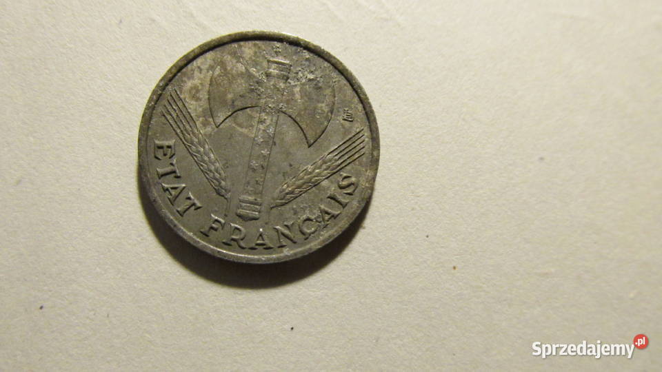 Moneta francuska 50 centimes 1943 Numizmatyka Bytom sprzedam