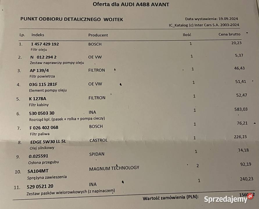 Audi A4B8 20 TDI A4 Połaniec