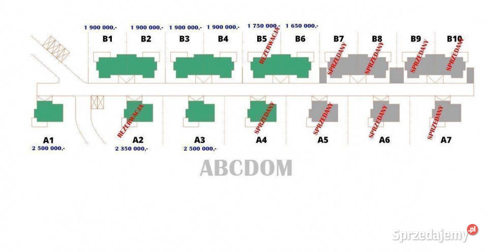 Nowy dom wolnostojący garaż na 2 auta Wrząsowice