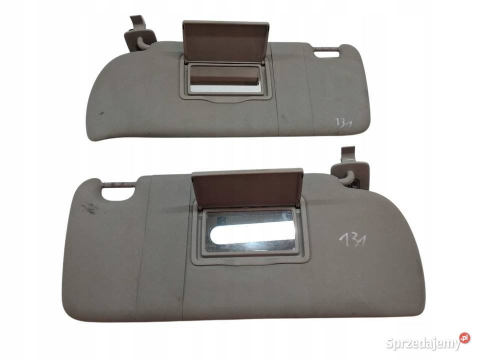 DASZKI PRZECIWSŁONECZNE LEWY PRAWY OSŁONA KPL Wyposażenie wnętrza