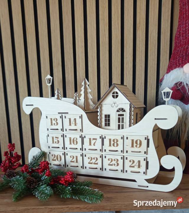 Kalendarz adwentowy SANIe Dekoracje świąteczne