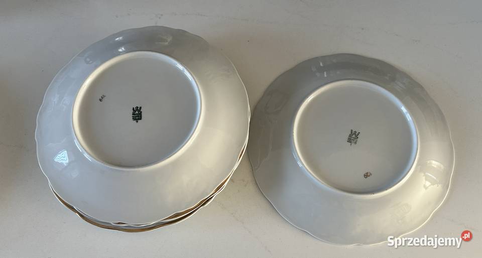 Talerze porcelanowe Wawel z lat PRLu Łódź
