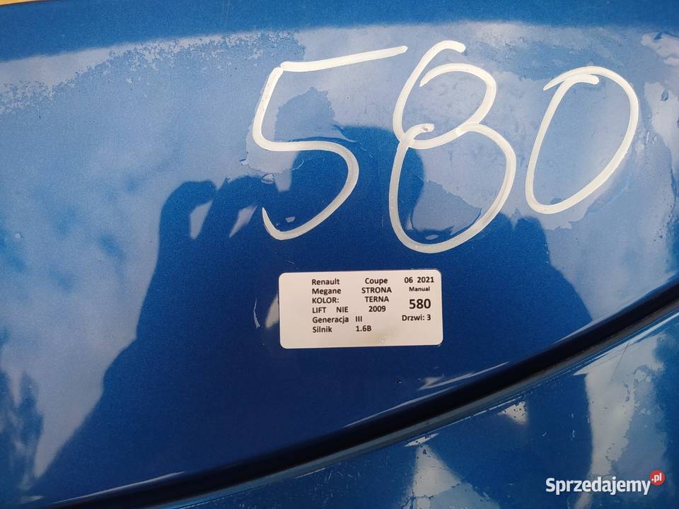 RENAULT MEGANE III COUPE KLAPA TYŁ TERNA wielkopolskie
